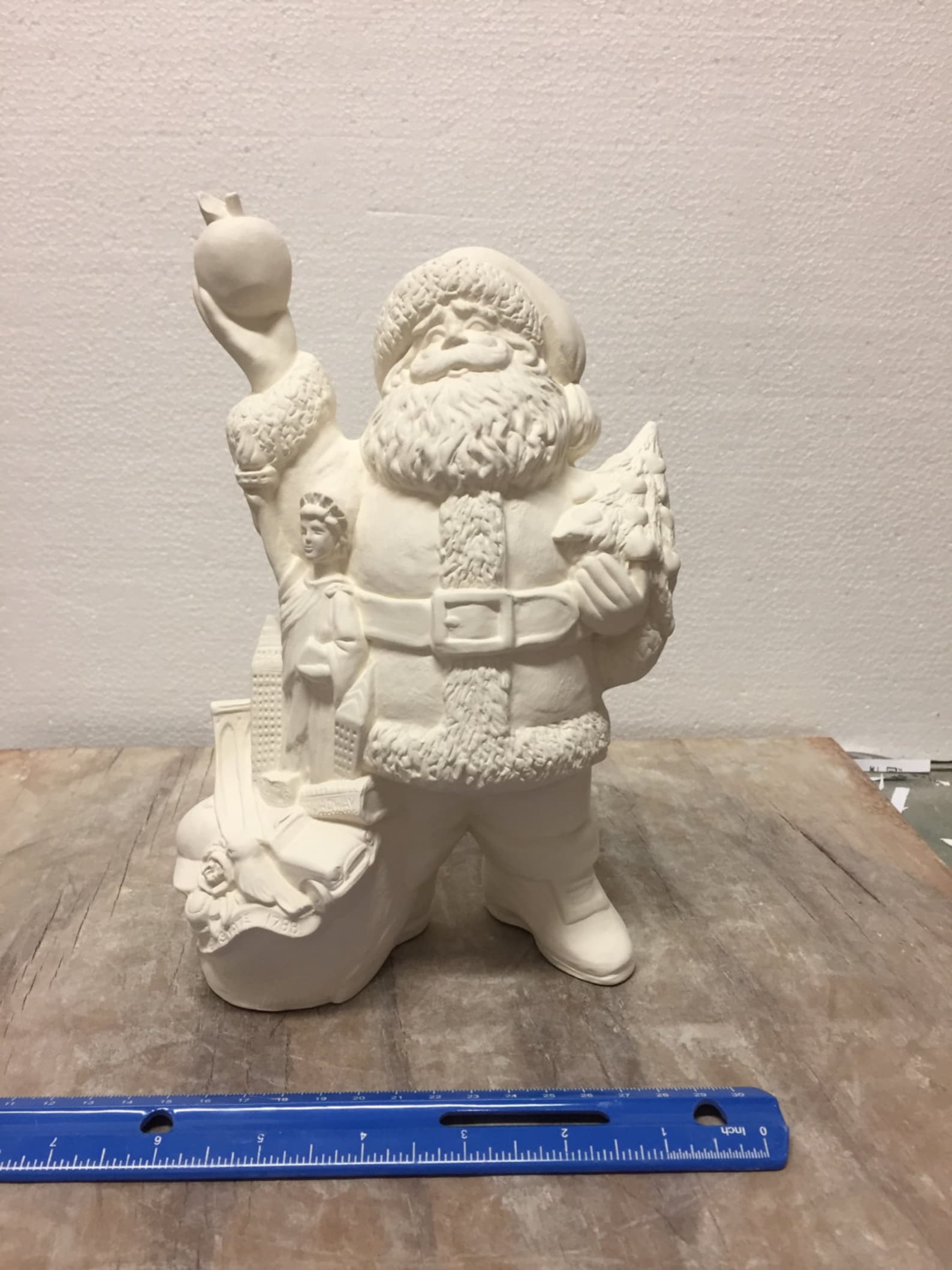 Ceramic Bisque New York State Santa Claus Gare Ready to Paint Etsy