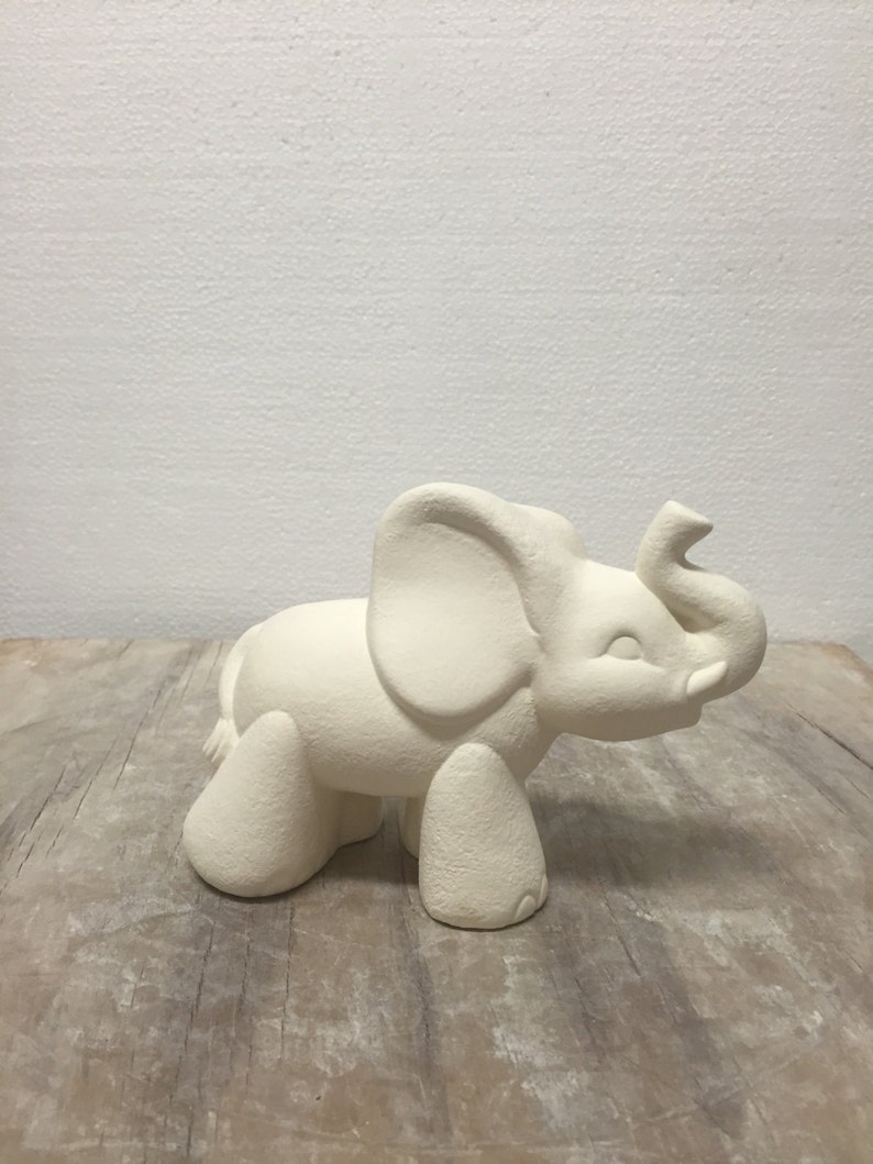 Ceramic Bisque Gangbuster Elephant Ready to Paint