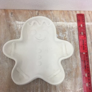 Ceramic Bisque Gingerbread Plate Ready To Paint