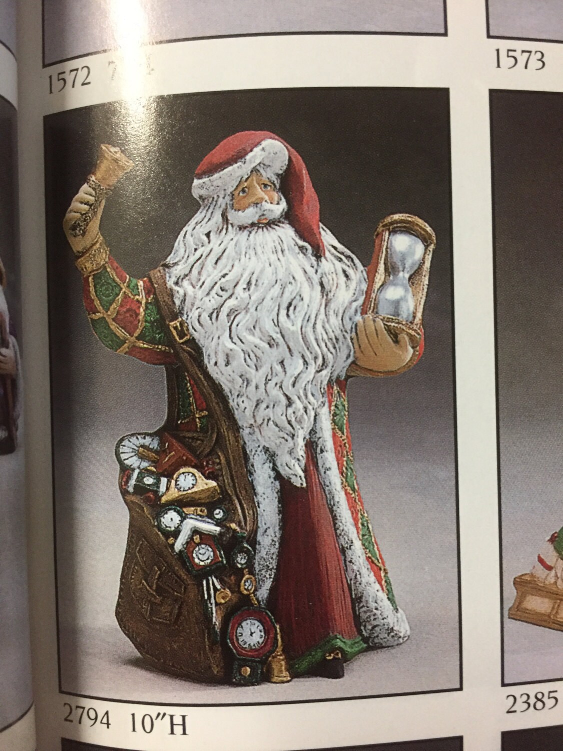 Ceramic Bisque Father Time Santa Gare 2794 Ready to Paint Etsy