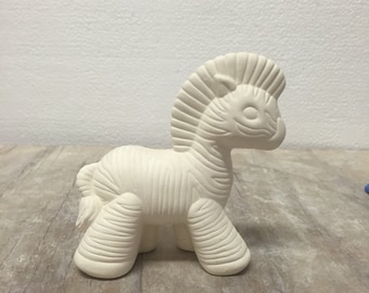 Ceramic Bisque Gangbuster Zebra Ready to Paint
