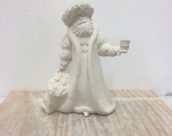 Ceramic Bisque Renaissance Santa Gare Ready to Paint