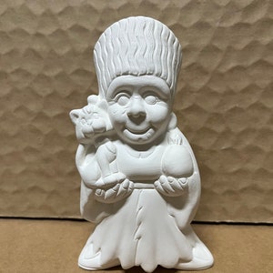 Mrs Frankie ceramic bisque ready to paint