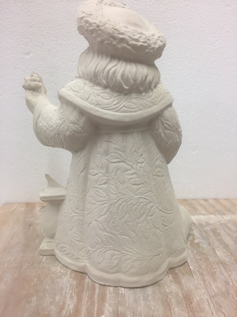 Ceramic Bisque Rose Santa Gare 2659 Ready to Paint Etsy