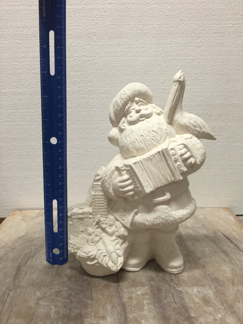 Ceramic Bisque Louisiana State Santa Claus Gare Ready to Paint Etsy