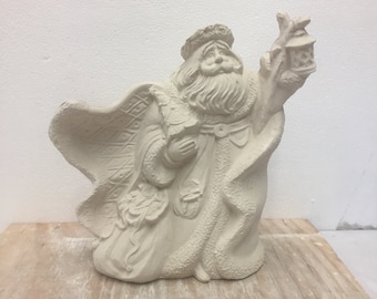 Ceramic Bisque Winter Wind Santa Gare 2633 Ready to Paint