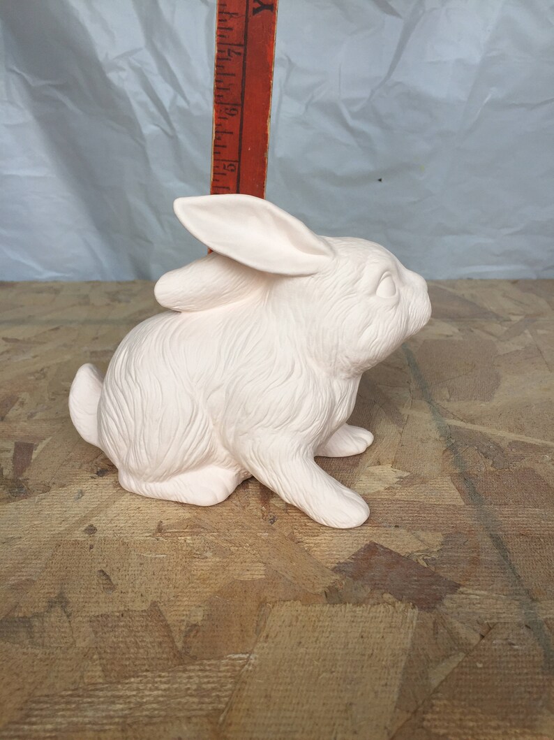 Stoneware Pottery Small Crouching Bunny Rabbit Cone 6 Bisque - Etsy