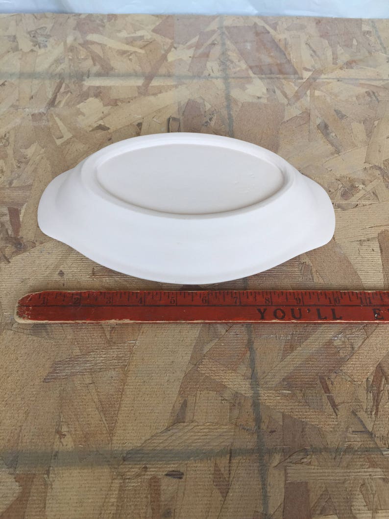 Stoneware Pottery Au Gratin Dish Cone 6 Bisque Ready to Glaze Etsy