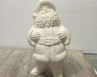 Ceramic Bisque American Santa Claus Gare Ready To Paint