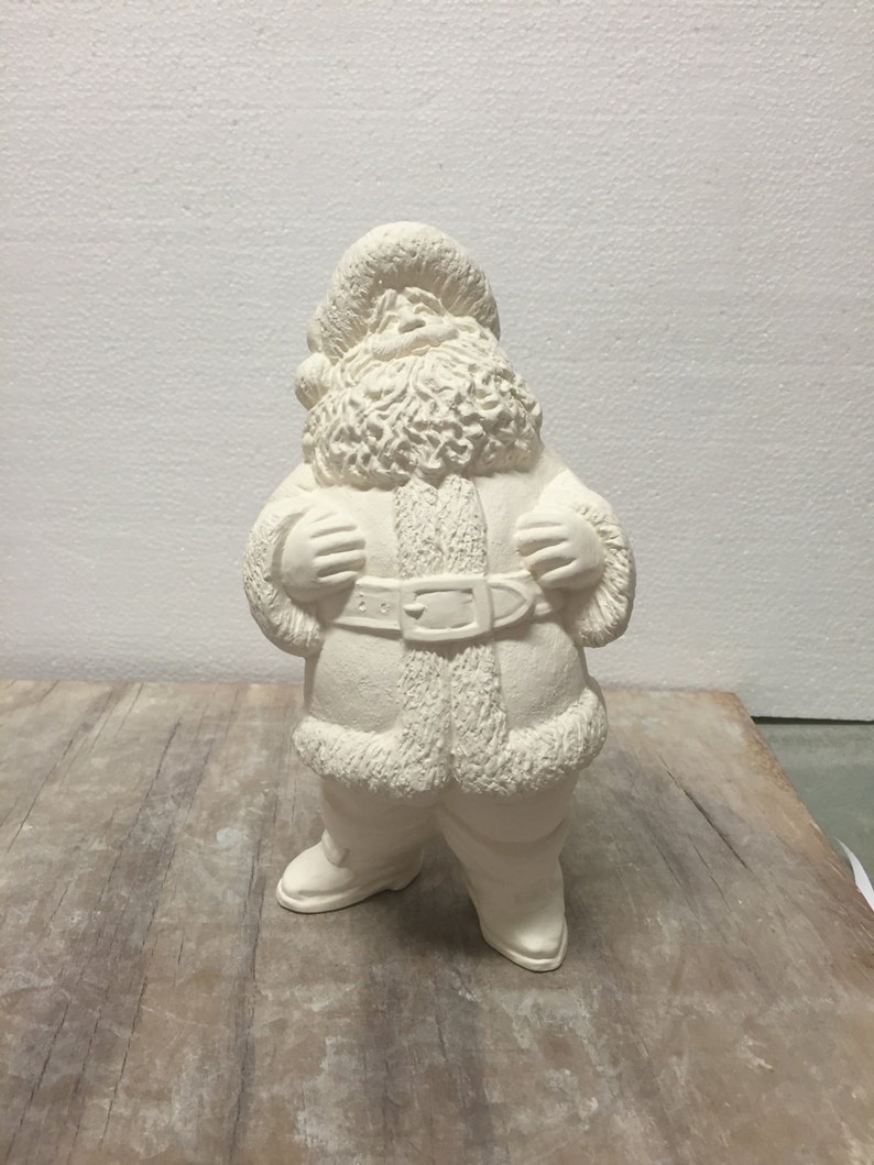 Ceramic Bisque American Santa Claus Gare Ready to Paint Etsy