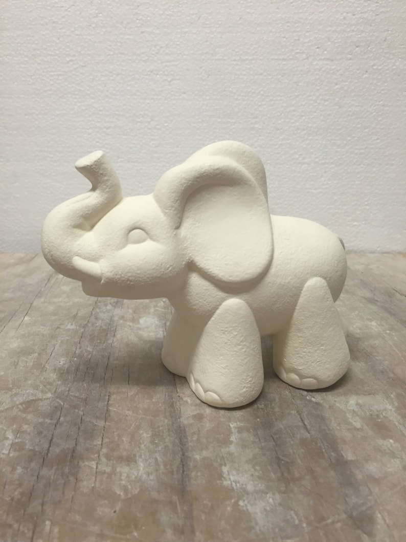 Ceramic Bisque Gangbuster Elephant Ready to Paint