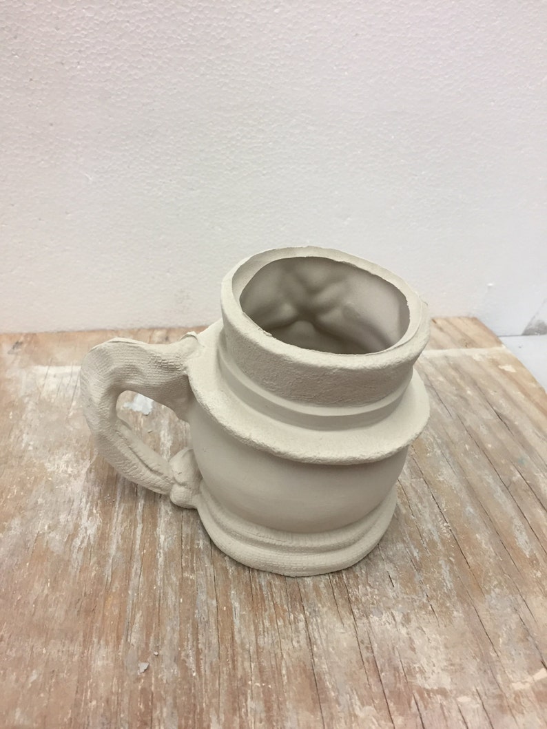 Ceramic Bisque Snowman Mug Ready to Paint Etsy