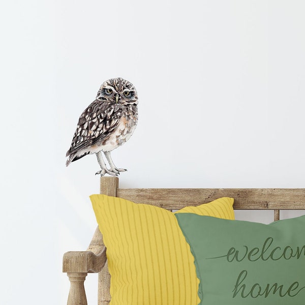 Owl Wall Decal, Owl Vinyl Wall Sticker, Owl Gifts, Nature Vinyl Wall Decal, Bird Stickers, Owl Decor in the UK