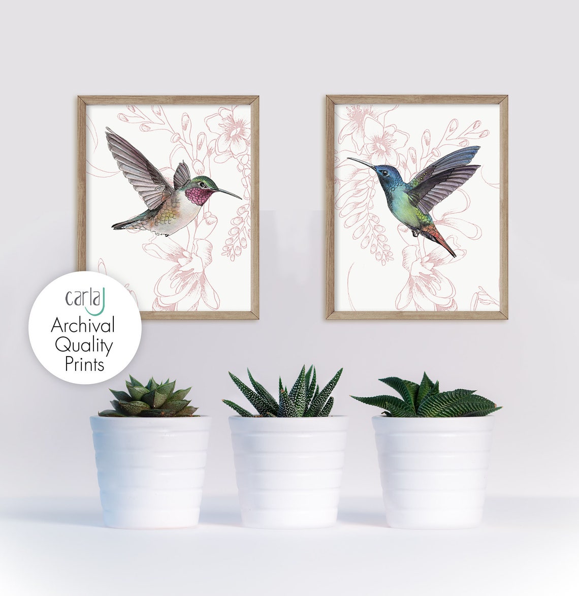 Set Of 2 Hummingbird Nesters