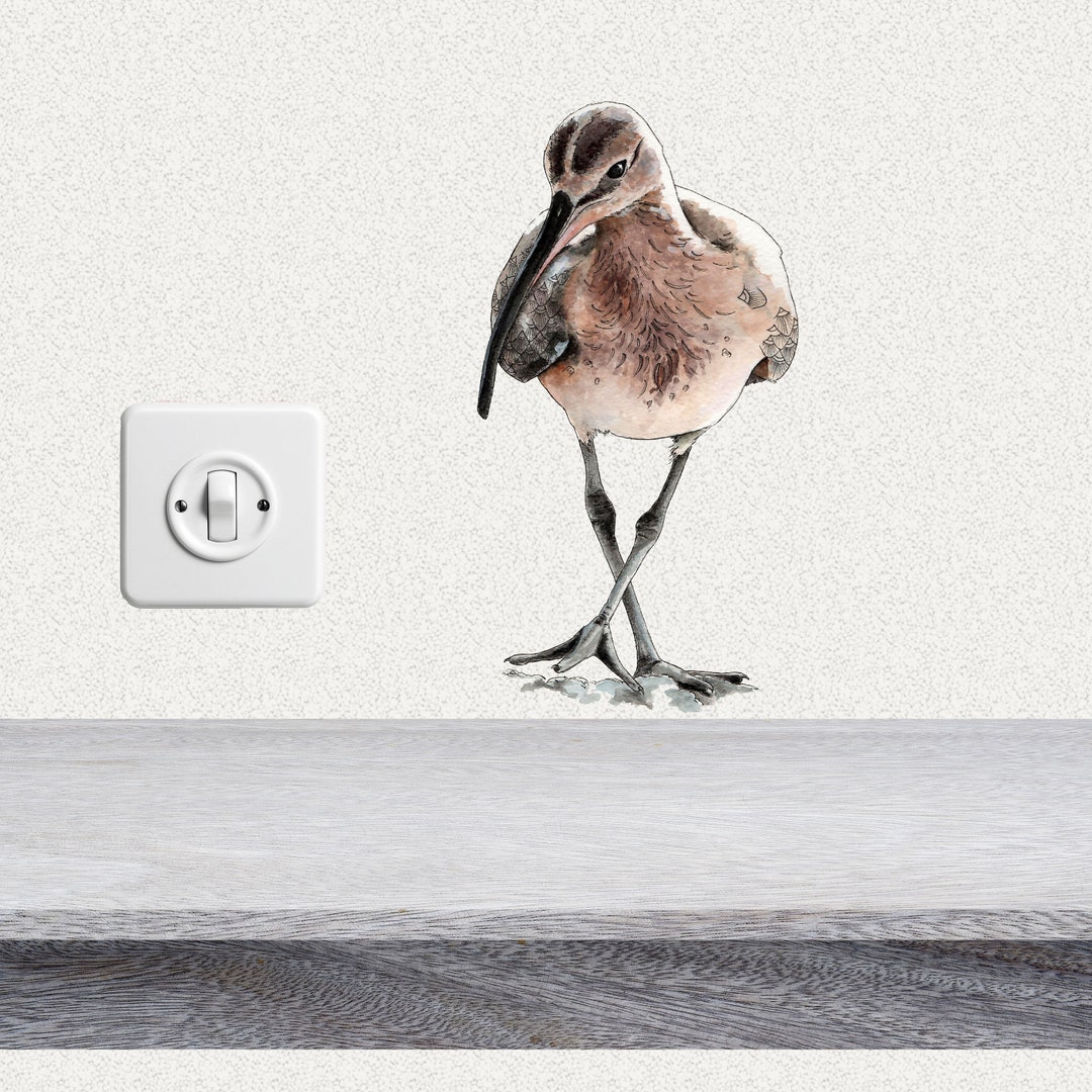 Coastal Bird Decal, Curlew Bird Stickers, Decal Stickers, Removable ...