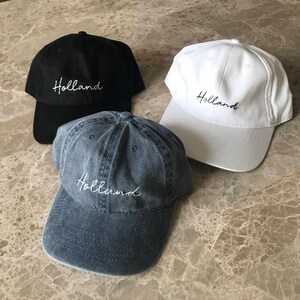 Holland Hand-Embroidered Women's Baseball Cap