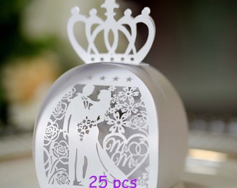 My wedding gift box mini candy box mr and mrs truffle wraps collars crown chocolate box sweet love wedding party deco favor box