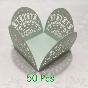 classical fence Filigree truffle paper wrappers wedding candy paper holder garden shimmer chocolate display party table luxurious candy