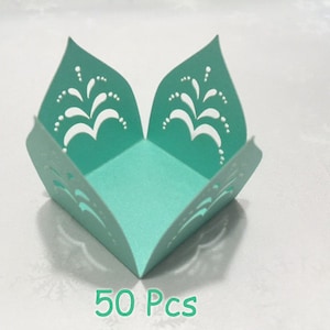 chocolate fountain truffle paper wrappers wedding candy paper holder Laser cut shimmer chocolate display party table display luxurious candy