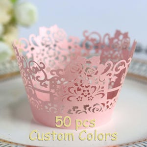 Fancy gift flower cupcake wrappers Flower gift wrapping cupcake holder Wedding gift cupcake wrapping paper wedding party gardening ideas