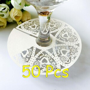 Cartão de lugar de coração em círculo, minha doce flor, cartão de colocação de coração, meu coração em seu coração, cartão de vidro de vinho personalizado, decoração de mesa de casamento