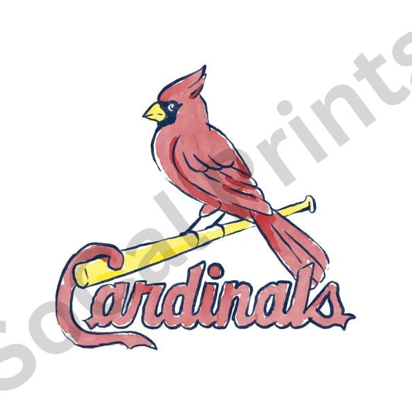 St. Louis Cardinals Watercolor Print