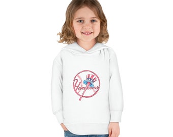 NY Yankees Watercolor Logo Toddler Pullover Fleece Hoodie