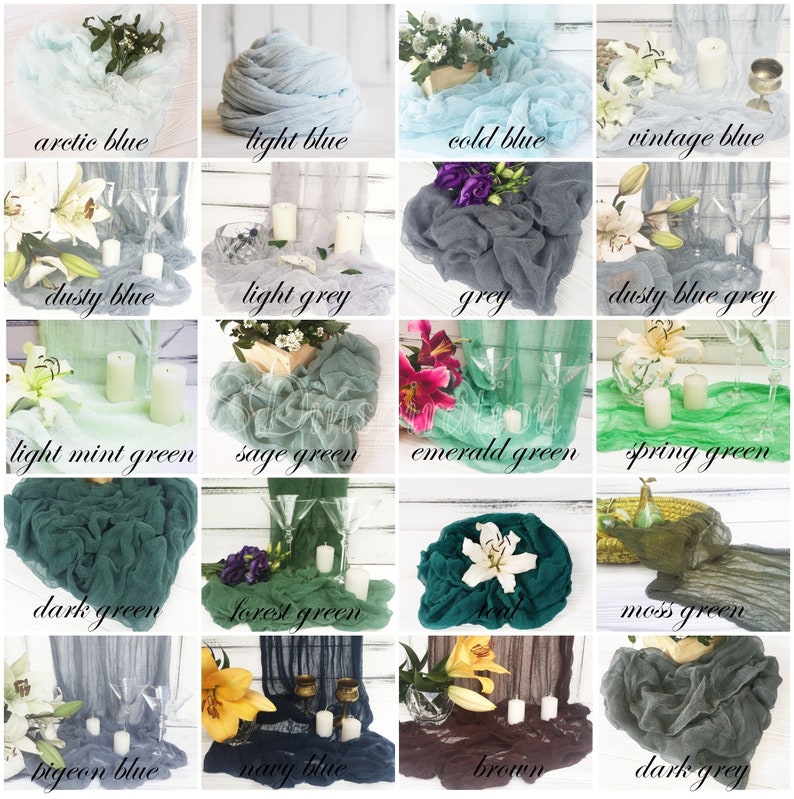 Ivory Boho Wedding Cheesecloth Table Runner Wedding Table Etsy Canada