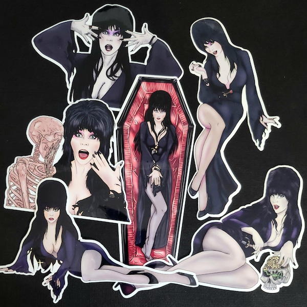 Elvira Sticker Set