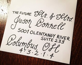 Calligraphy Service; Invitations, Announcements, Monograms/Initials, Family Trees, Book & Custom Inscriptions