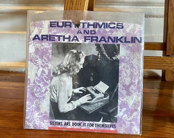 Vintage Original 1985 Eurythmics/Aretha Franklin 45 RPM Record