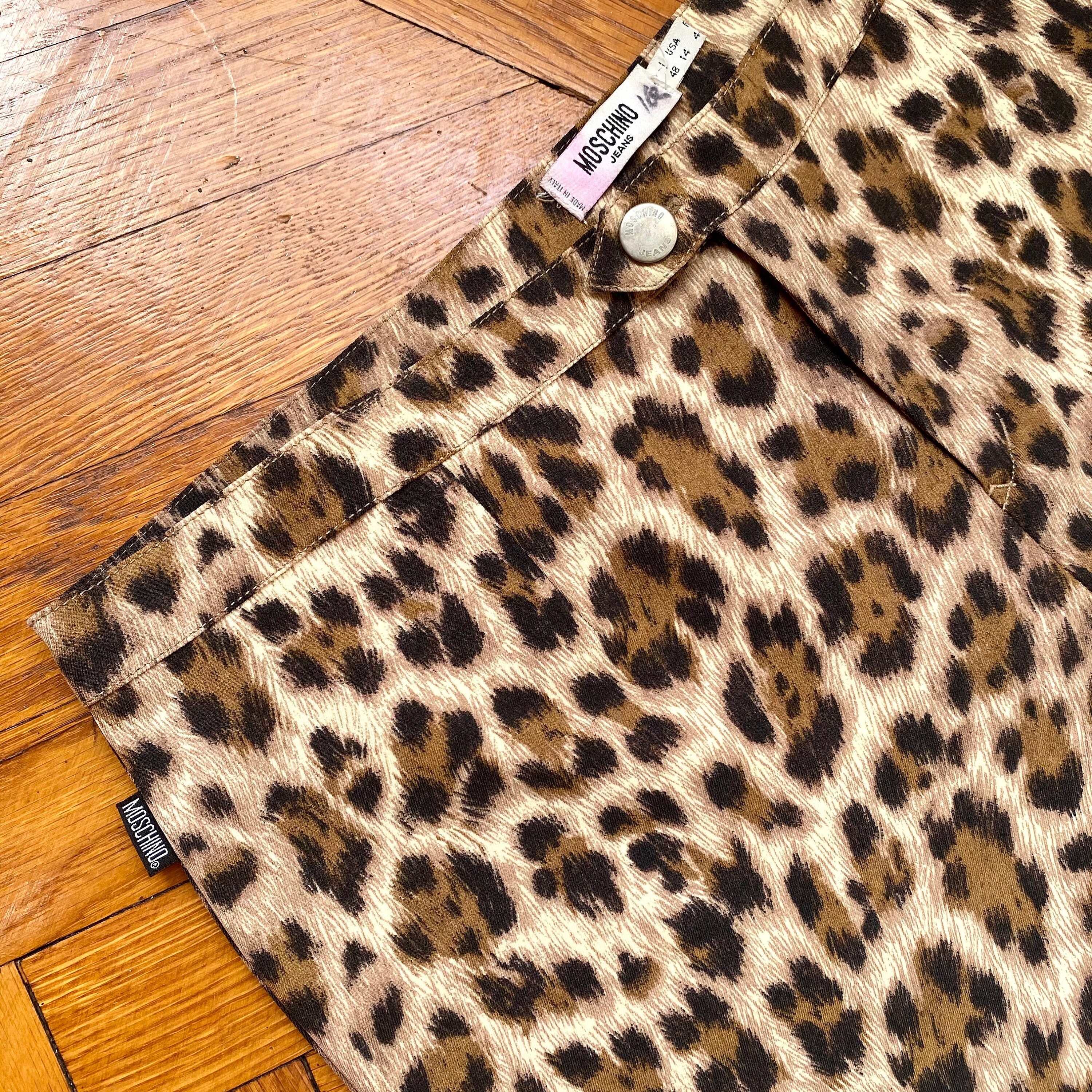 パンツ Moschino Pants With Animal Pattern Moschino Animal Print Pants for Women | Lyst