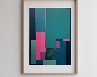 Abstract Art Prints, Mid-Century Modern Art Print, Geometric Modern art prints, Minimalist Digital Download, Modern Wall Decor printables