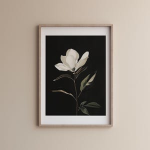 Moody Floral Art, Vintage Wall Art, Dark Academia Print,Antique Wall Decor,Flowers Wall Art, Digital DOWNLOAD PRINTABLE, Botanical Printable