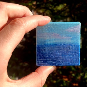 2”x2” mini canvas - ocean