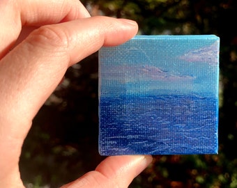 2”x2” mini canvas - ocean