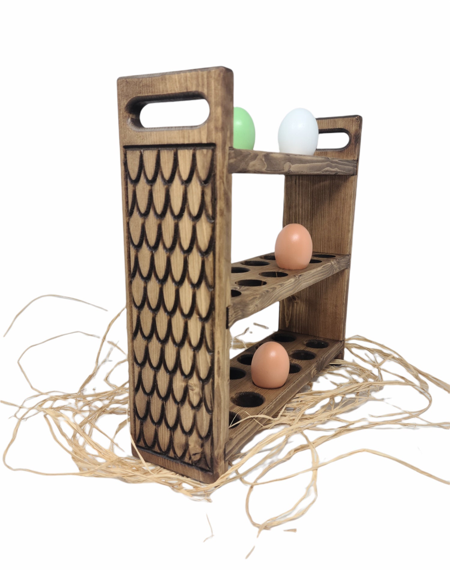 Farmhouse Egg Rack Egg Storage Kitchen Countertop Fresh Egg Etsy