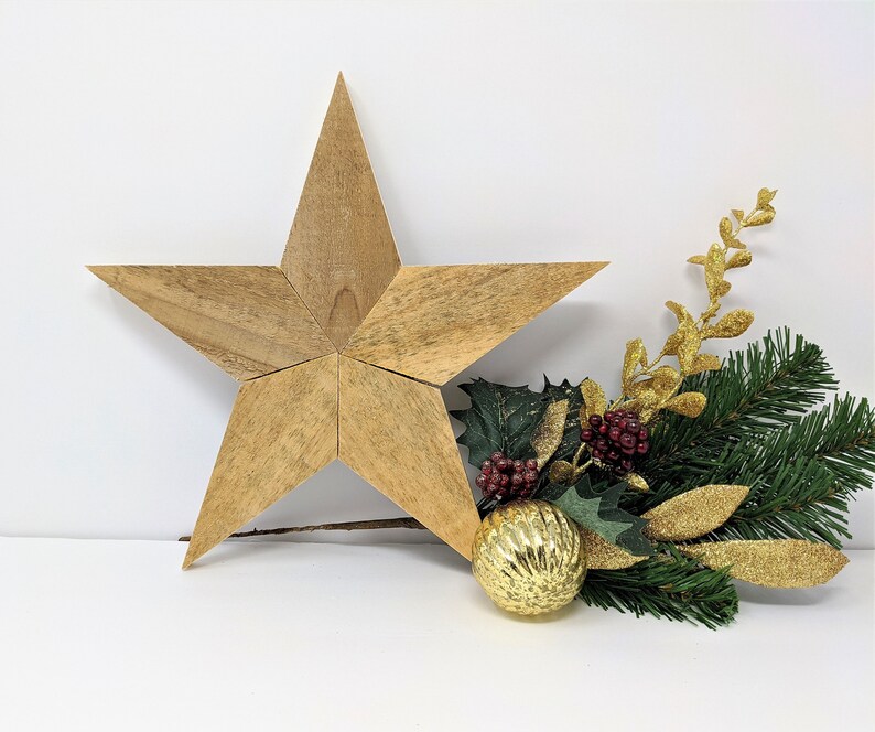 Christmas Tree Topper Farmhouse Tree Topper Rustic Cedar Etsy