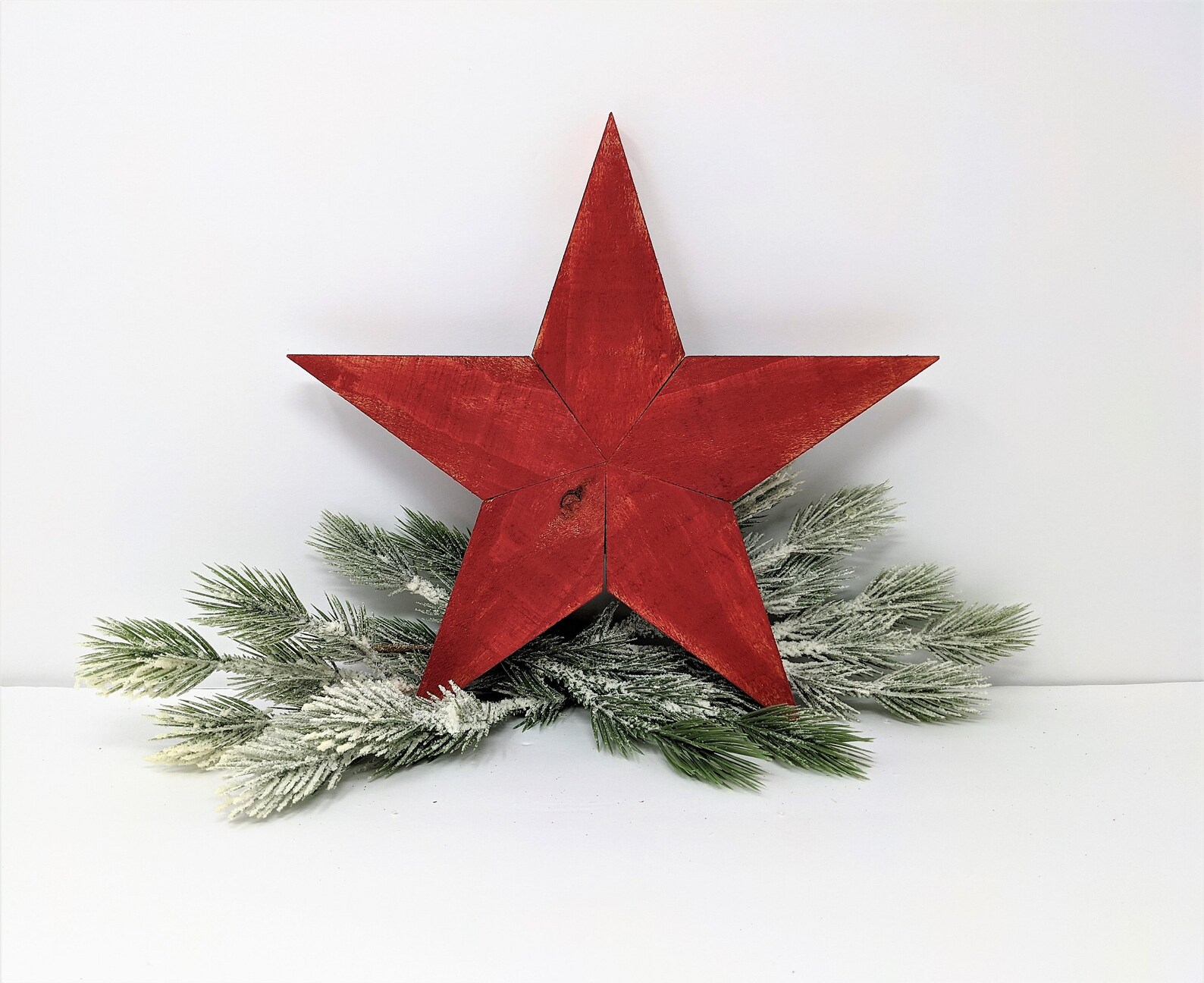 Christmas Tree Topper Farmhouse Tree Topper Rustic Cedar Etsy