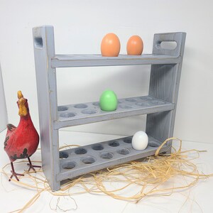 Eggs Rack Display Farmhouse Egg Rack, Egg Storage, Fresh Egg Display, Rustic Wood Egg ...