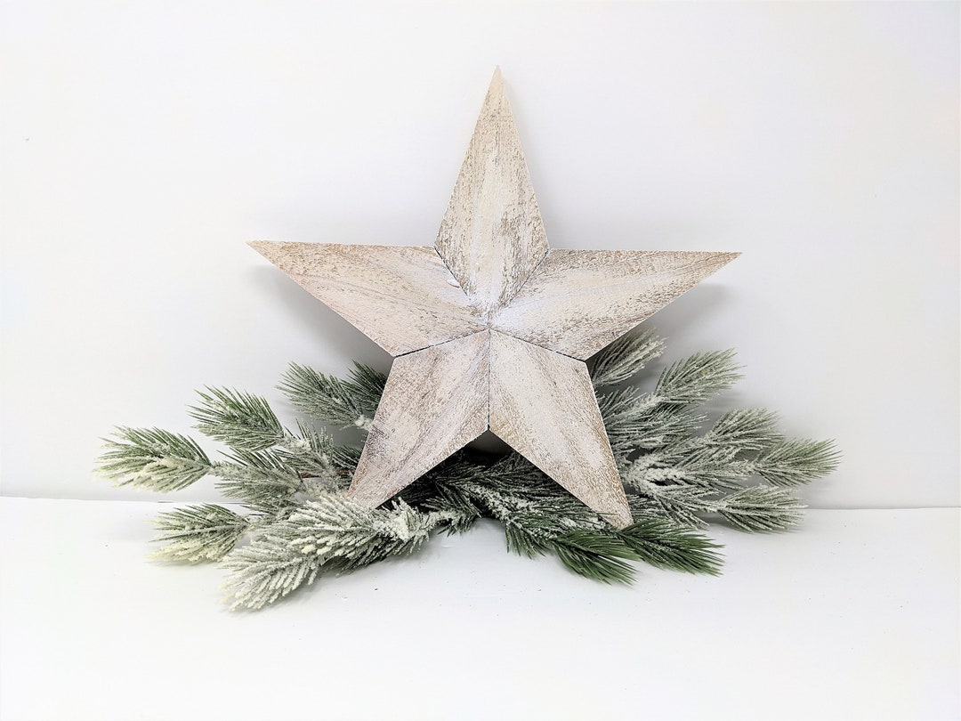 Rustic Christmas Tree Topper Farmhouse Tree Topper Rustic Etsy