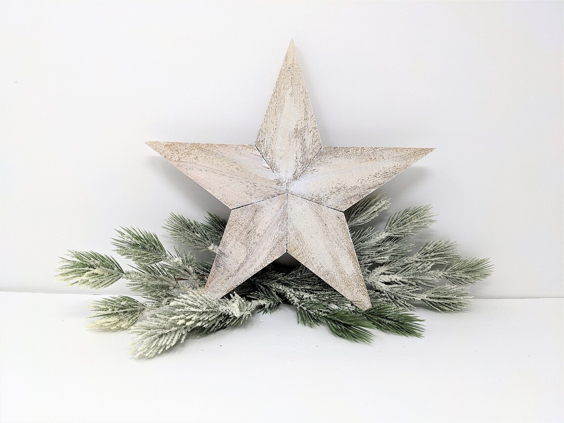Rustic Christmas Tree Topper Farmhouse Tree Topper Rustic Etsy