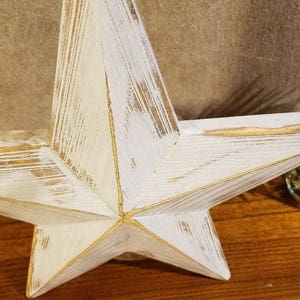 Rustic Wood Star, Tree Topper Star, Christmas Decoration, Farmhouse Tree Topper image 7