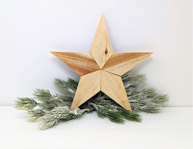 Christmas Tree Topper Farmhouse Tree Topper Rustic Cedar Etsy