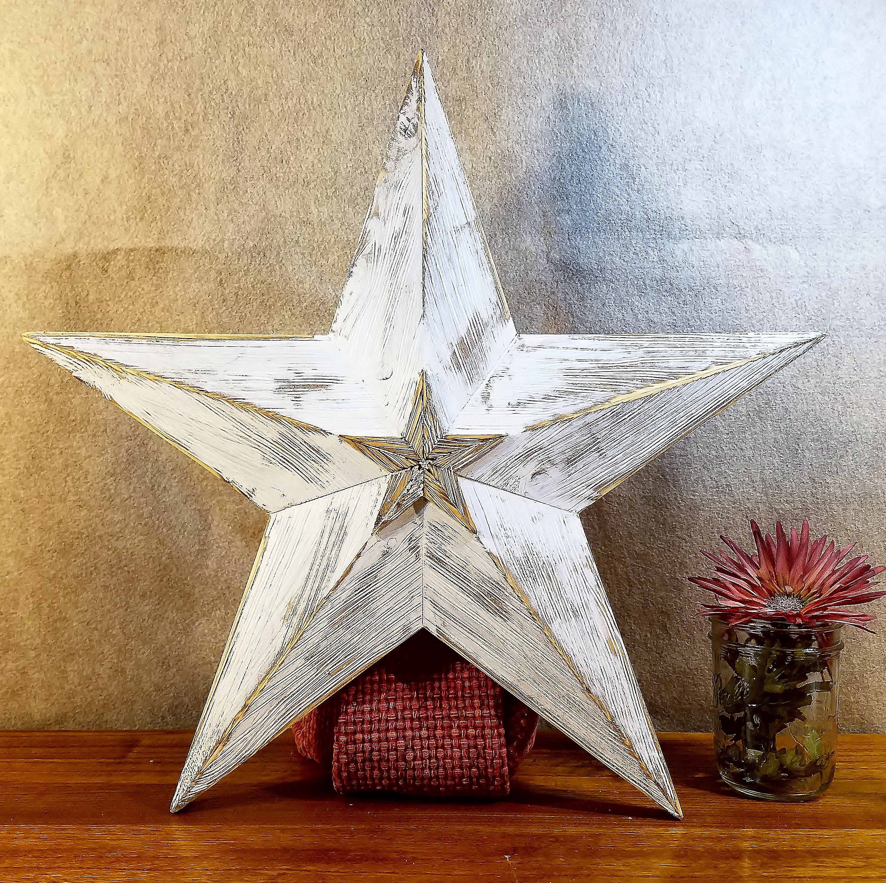 Rustic Barn Star Large Wood Star Home Decor Farmhouse Etsy