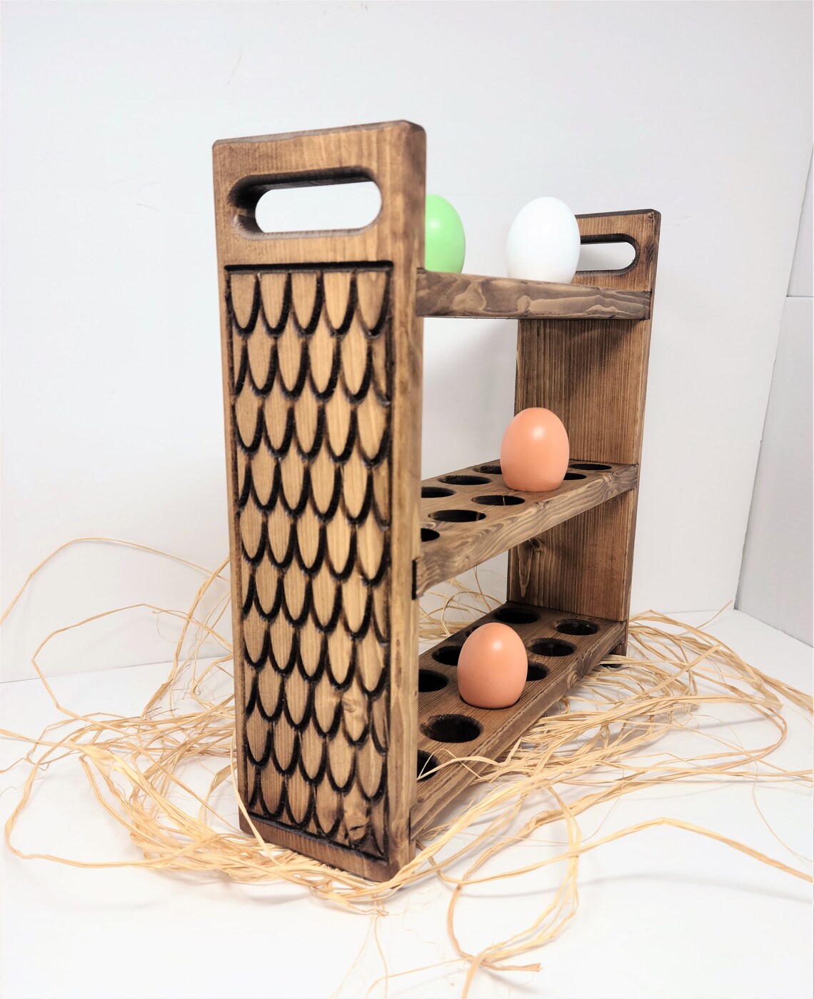 Farmhouse Egg Rack Egg Storage Kitchen Countertop Fresh Egg Etsy