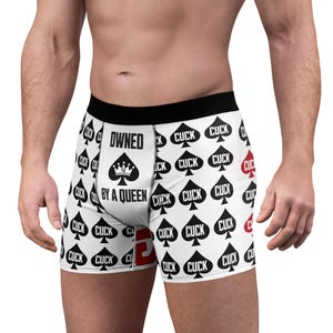 Boxershorts „Owned by a Queen“ | Allover-Print mit Pik-Muster