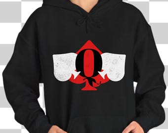 Queen of Spades Graphic Sweatshirt - Hotwife QOS - Gildan 50/50 Blend
