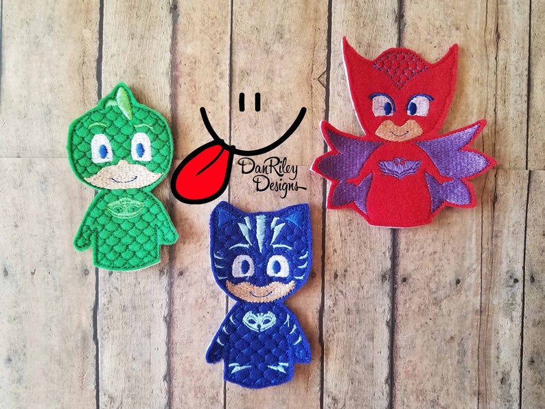 Pajama Mask inspired finger puppet | Etsy