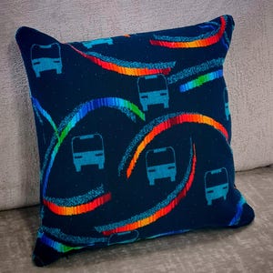 London Midland Train Moquette scatter cushions train bus transport